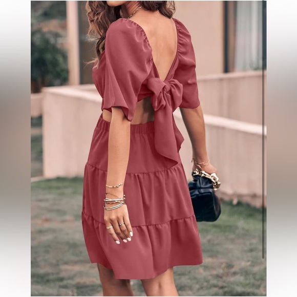 BTFBM party tiered a-lined mini dress..size XL..(NWT)paste red - Picture 5 of 5